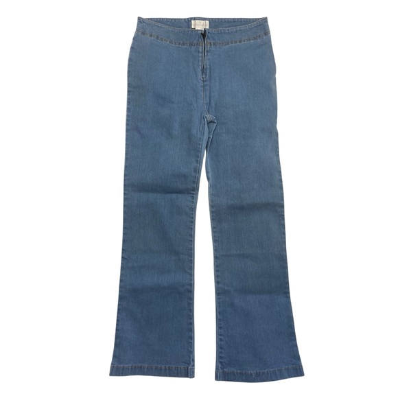 NWT Soft Surroundings Zip Flare Stretch Jeans M New! - Picture 1 of 15